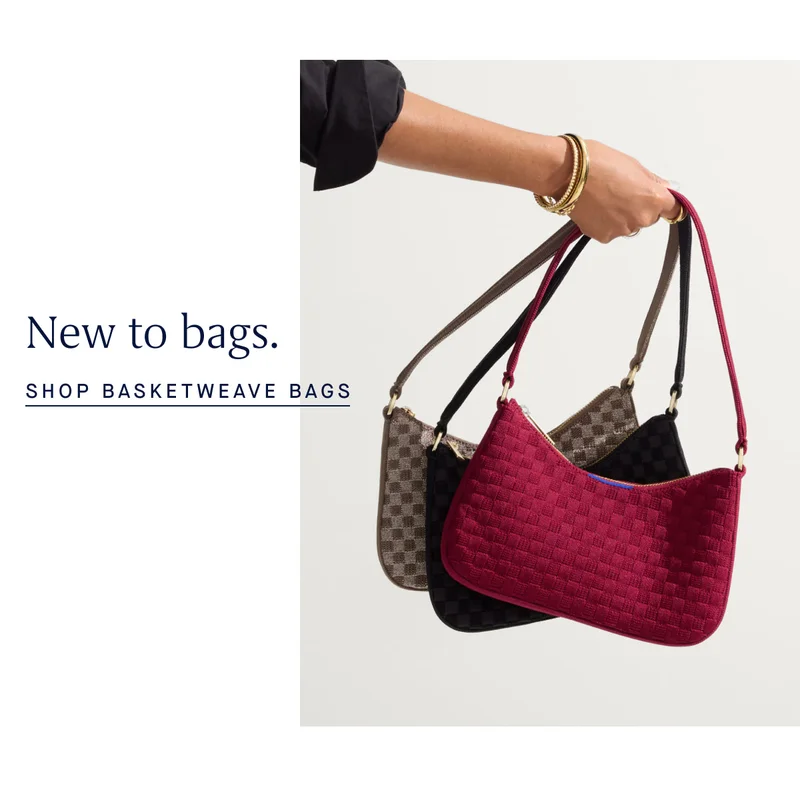 New to bags. SHOP BASKETWEAVE BAGS
