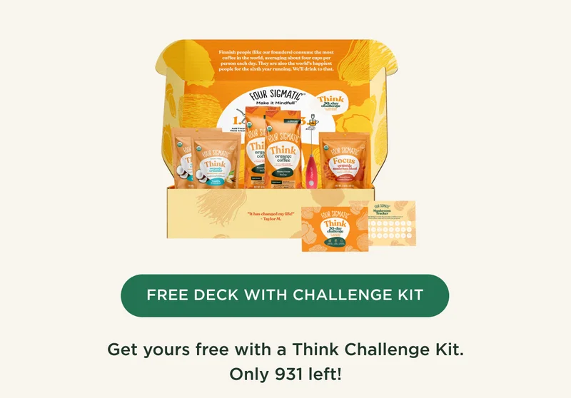 FREE DECK WITH CHALLENGE KIT - Get yours free with a Think Challenge Kit. Only 931 left!