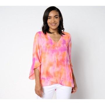 BEAUTIFUL by Lawrence Zarian Paradise Printed V-Neck Blouse