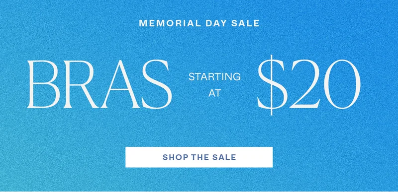 Bras starting at $20