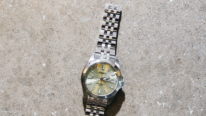 The Shinola Circadian watch, photographed by GQ.