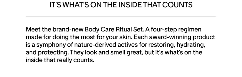 It's what's on the inside that counts