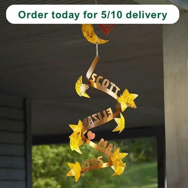 Stars Align Personalized Wind Sculpture