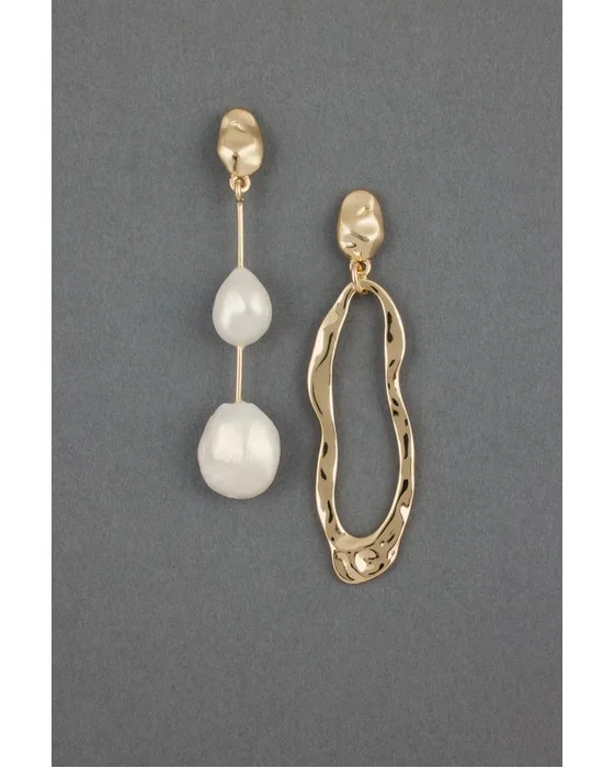 Mismatch Gold Earrings