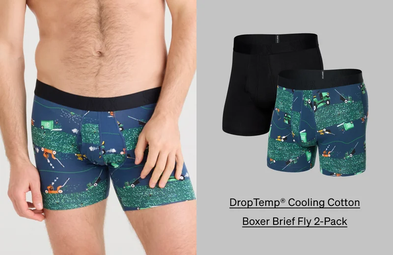 DropTemp® Cooling Cotton Boxer Brief 2-Pack