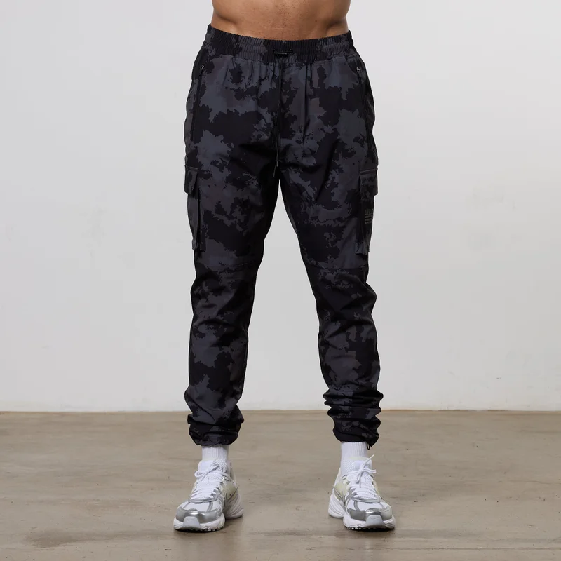 Image of Vanquish Utility Black Camo Tapered Cargo Pants