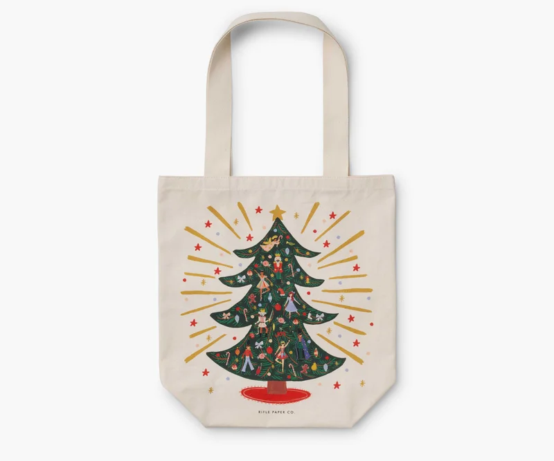 Image of Canvas Tote Bag - Holiday Tree