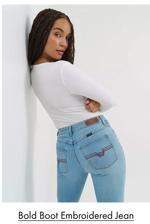 Bold Boot Embroidered Jean
