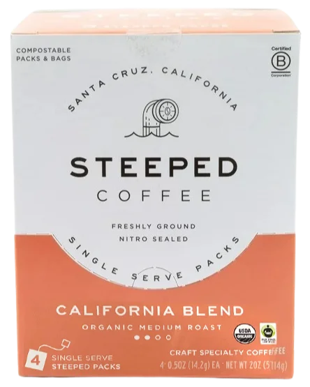 Image of Steeped Coffee California Blend Medium Roast Coffee (4 CT)