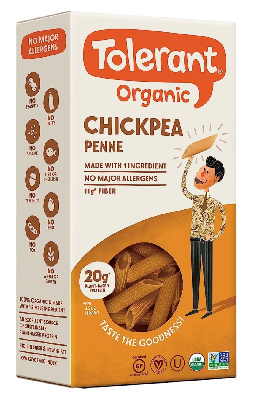 Image of Tolerant Organic Chickpea Penne Pasta