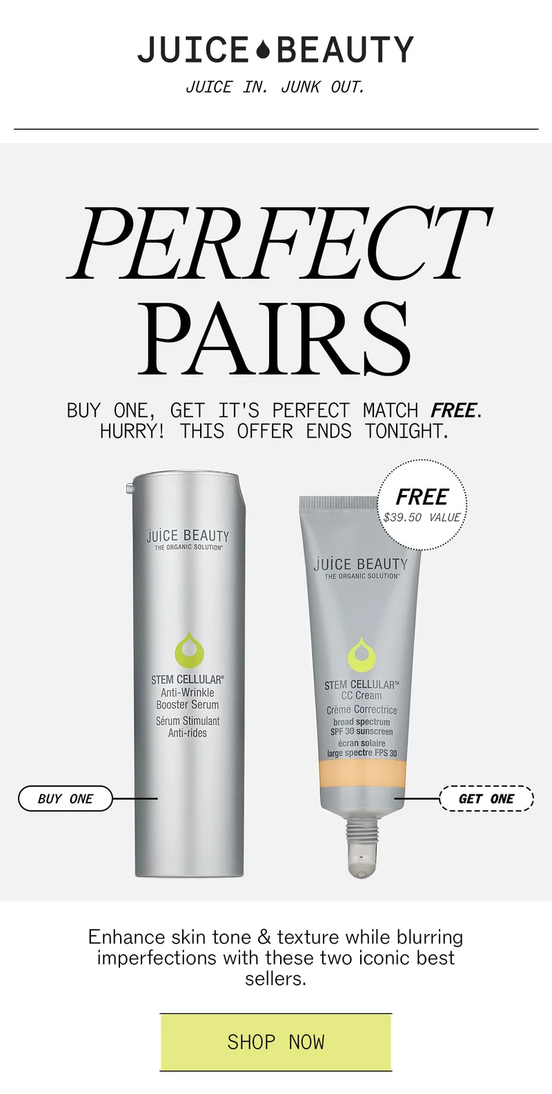 Perfect Pairs: Buy Booster Serum, Get CC Cream Free