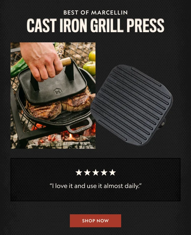 Cast Iron Grill Press