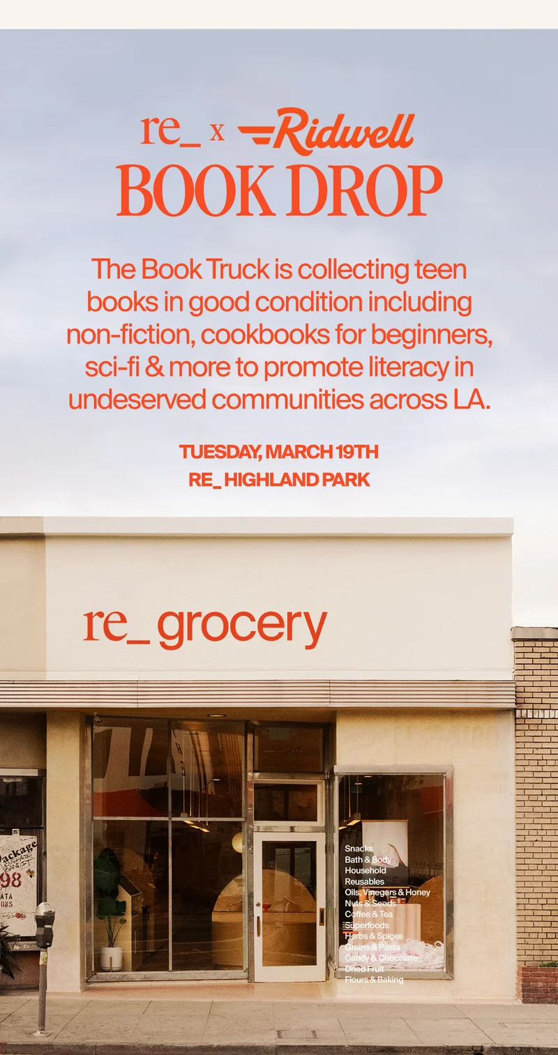 re_ x Ridwell Bookdrop