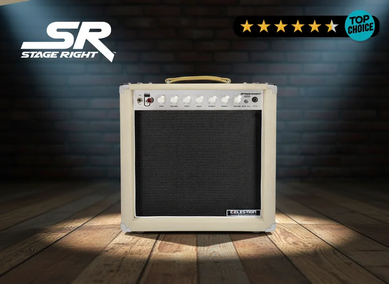 Stage Right by Monoprice 15-Watt 1x12 Guitar Combo Tube Amp with Celestion Speaker and Spring Reverb