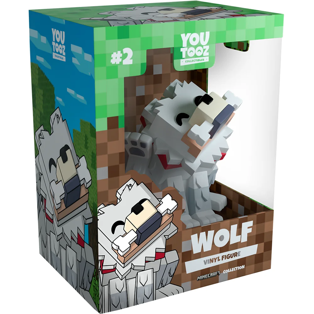 Image of Minecraft Wolf Vinyl Figure