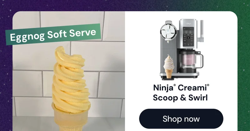 Eggnog Soft Serve--Ninja® CREAMi® Scoop & Swirl