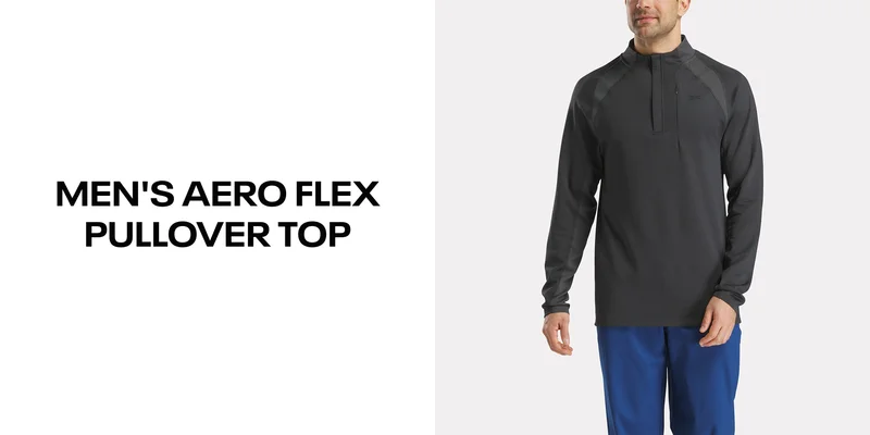 Men's Long Sleeve Aero Flex 1/4 Zip Pullover Top