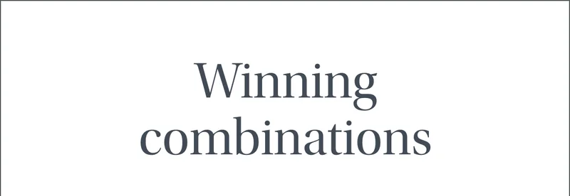 Winning combinations