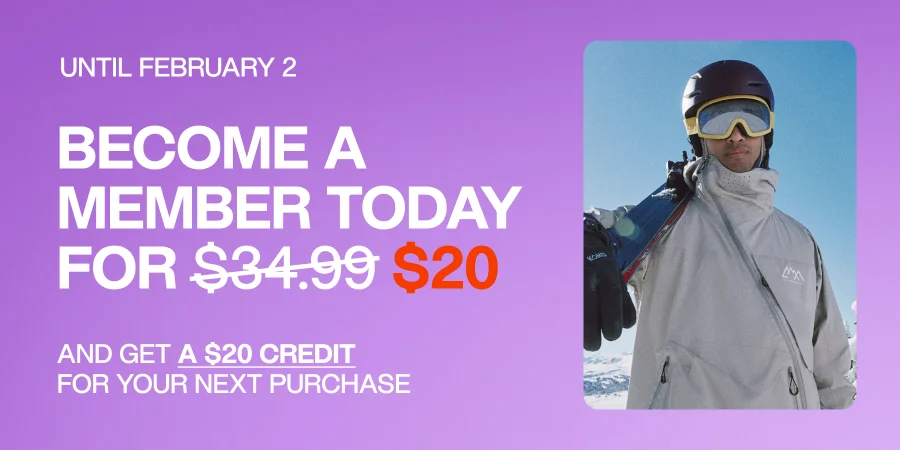 Become a member for $20 and receive $20 in credits! Untul February 2 only. Become a member for $20 and receive $20 in credits! Untul February 2 only.