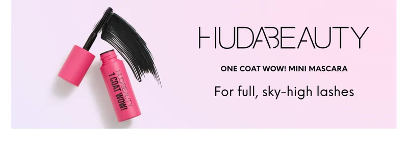 HUDA BEAUTY One Coat WOW! Mini Mascara