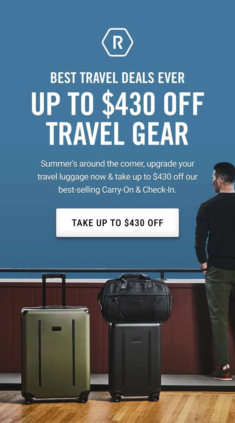 Up to $430 OFF Travel Gear