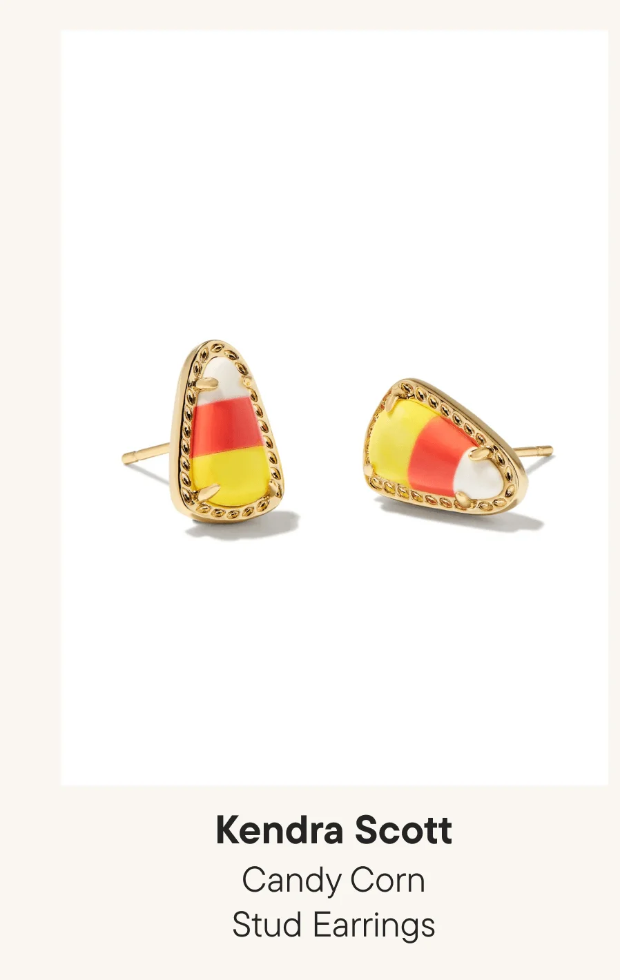 Candy Corn Stud Earrings