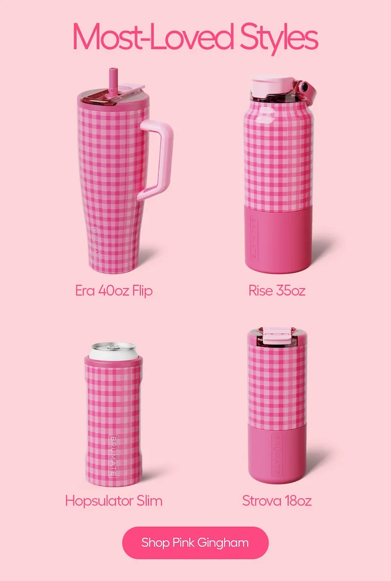 Shop these most-loved styles in NEW Pink Gingham
