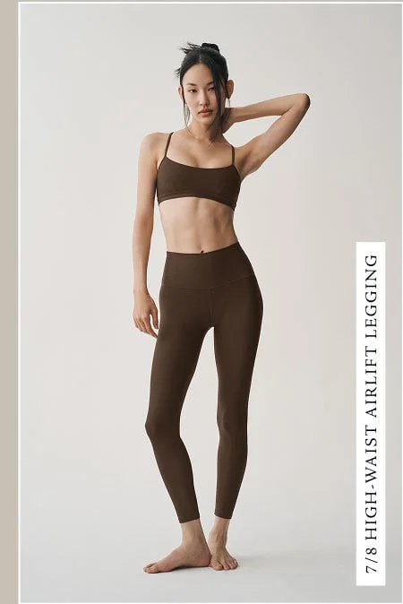 7/8 High-Waist Airlift Legging - Espresso