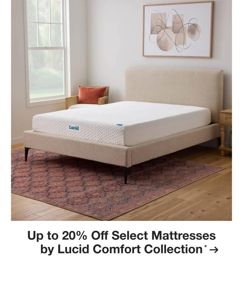 Up to 20% Off Select Mattresses by Lucid Comfort Collection*
