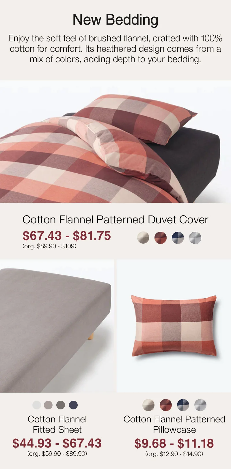 Shop 25% Off Flannel Bedding Online Only