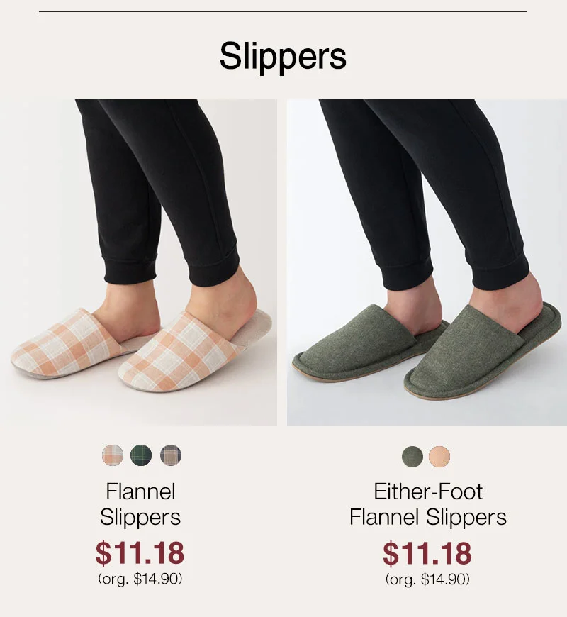 Shop 20% Off Flannel Slippers