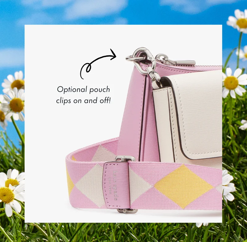 Optional pouch, clips on and off!