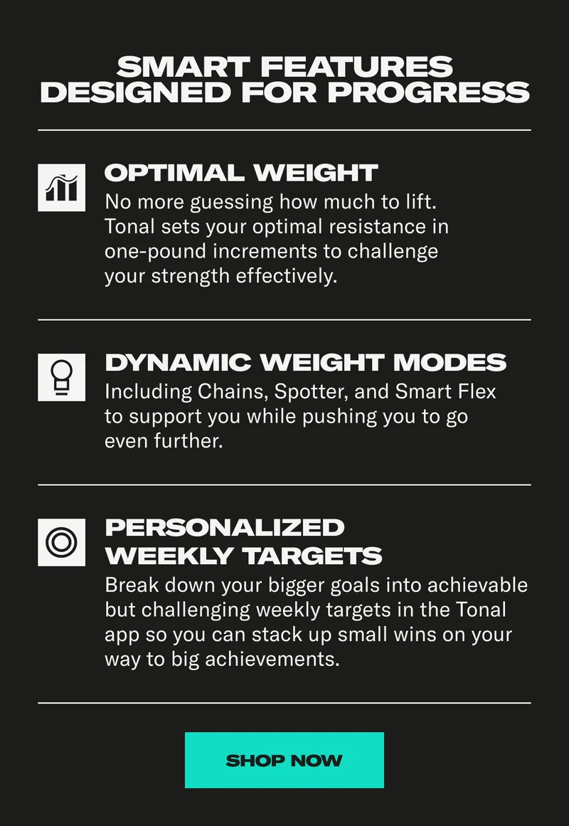 Smart features designed for progress