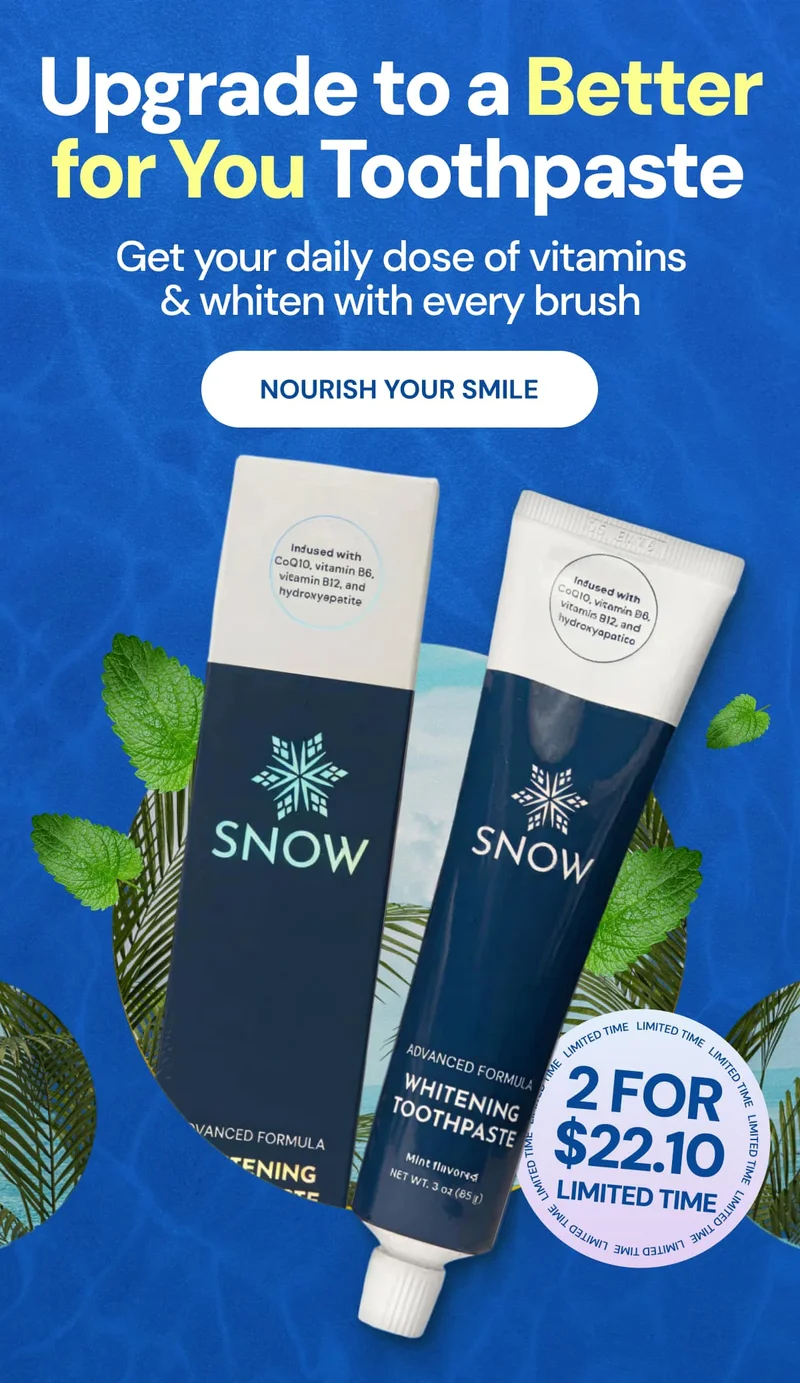 Upgrade to a Better for You Toothpaste - Get your daily does of vitamins & whiten with every brush