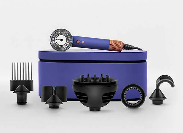 Dyson Supersonic Nural hair dryer with Presentation case and attachments.