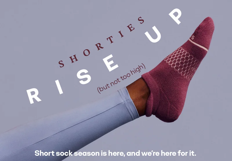 SHORTIES RISE UP (but not too high). Short sock season is here, and we're here for it.