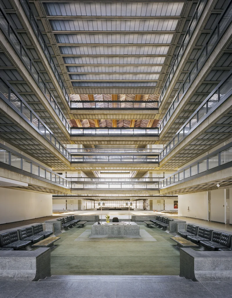Showrunners for the hit TV series Severance found the perfect location for the headquarters of their fictional corporation Lumon Industries. Designed by renowned architect Eero Saarinen, it is more than just an imposing office complex. It was home to scientific breakthroughs—and reshaped the modern workplace.