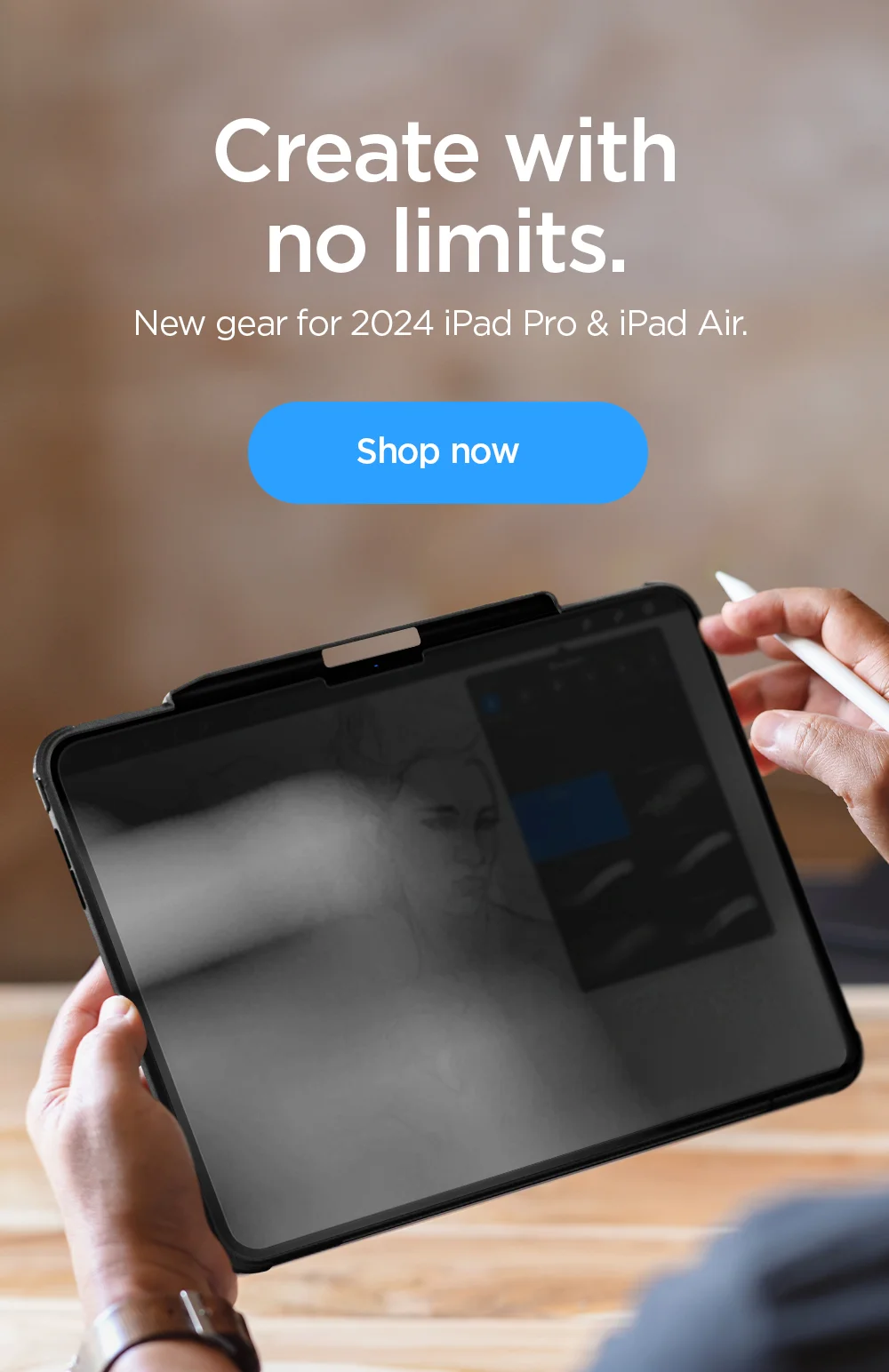 Create with no limits. New gear for 2024 Apple iPad Pro & iPad Air. Shop now.