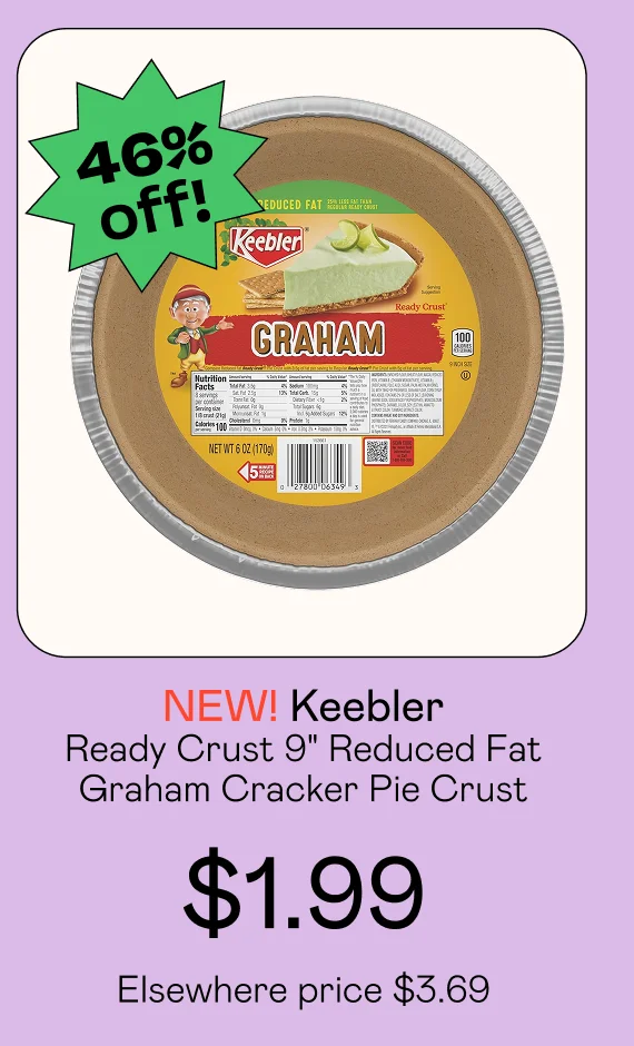 Ready Crust 9" Reduced Fat Graham Cracker Pie Crust