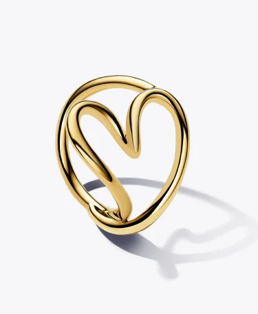 Organically Shaped Heart Ring