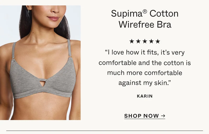 Supima Cotton Wirefree Bra