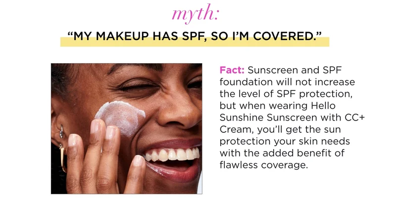 myth: My Make Has SPF