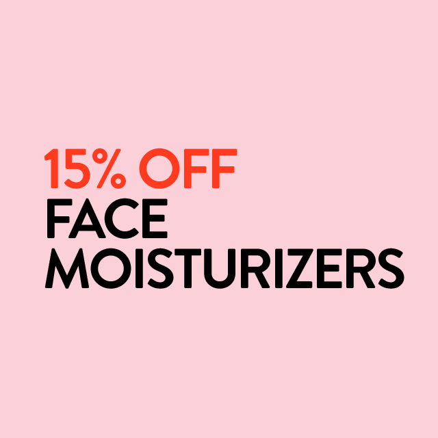 15% Off Face Moisturizers