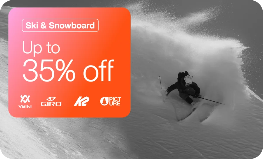 Save up to 30% on Ski & Snowboard clothing and gear