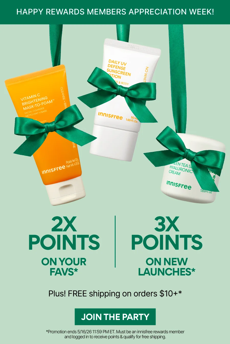 3X POINTS ON NEW LAUNCHES + 2X POINTS ON FAVS