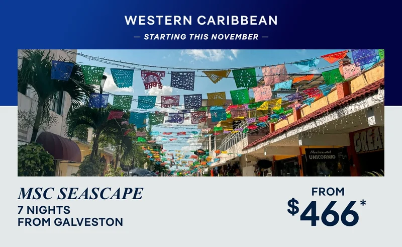 Western Caribbean – 7+ Nights – Click to View Cruises & Book Now