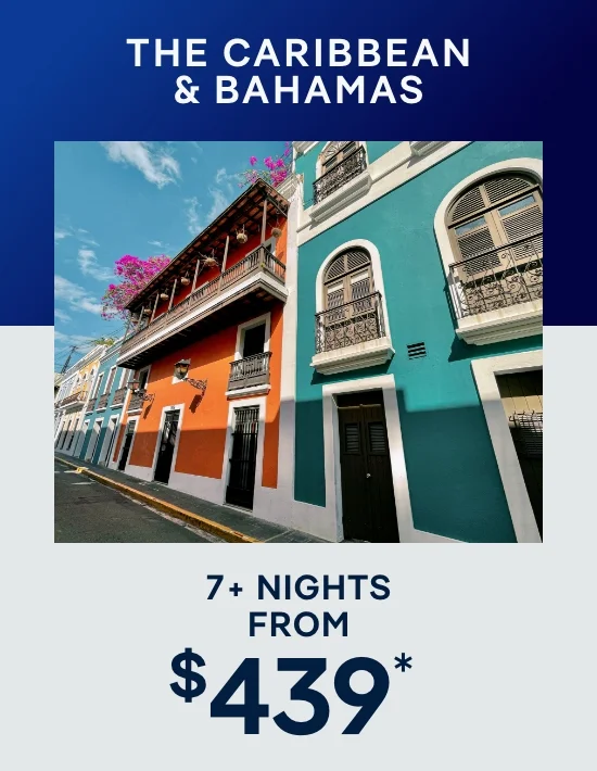 Caribbean & Bahamas – 7+ Nights – Click to View Cruises & Book Now