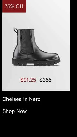 Chelsea in Nero. Shop Now