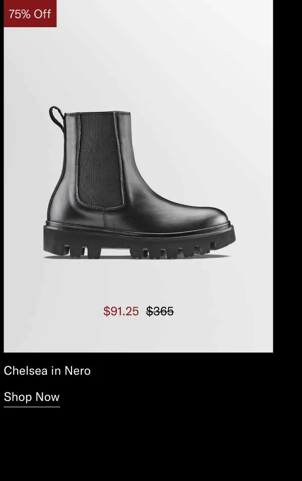 Chelsea in Nero. Shop Now