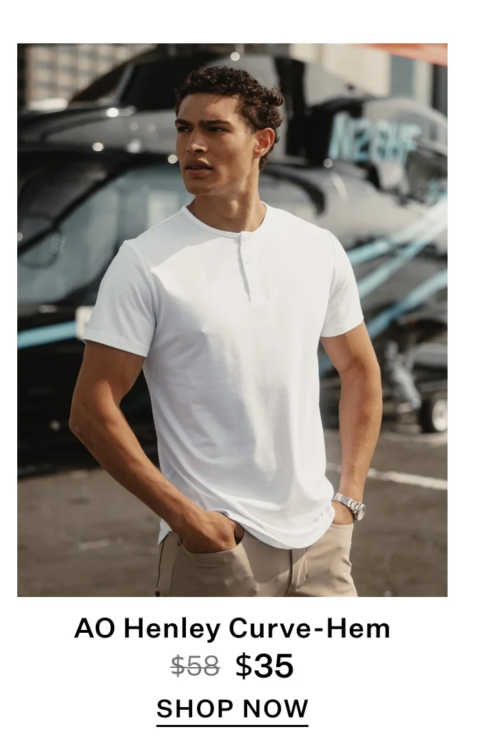 AO Henley Curve-Hem